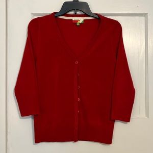 ModCloth Charter School Cardigan - red
